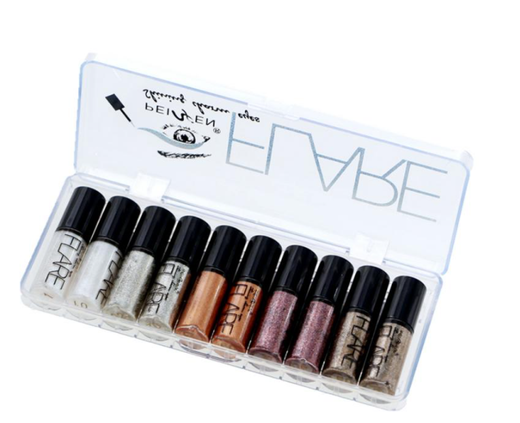 Glitter Eyeliner Set – 12 Shades for Sparkling Eyes