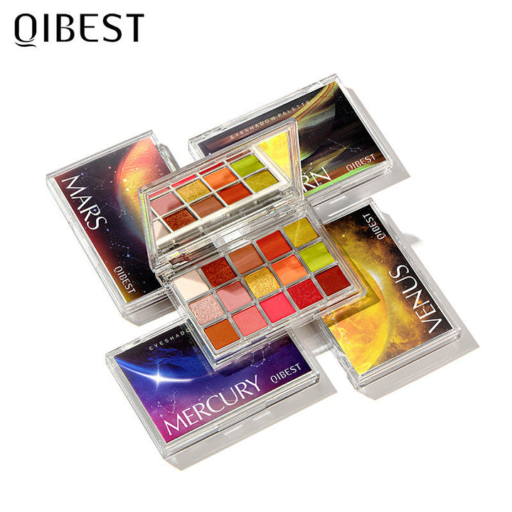 15-Color Eyeshadow Palette for Matte & Glitter Looks