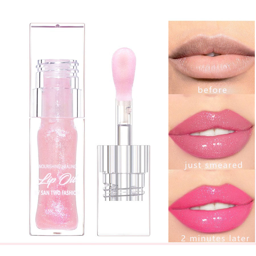 Color Changing Lip Oil Gloss for Instant Rosy Shine