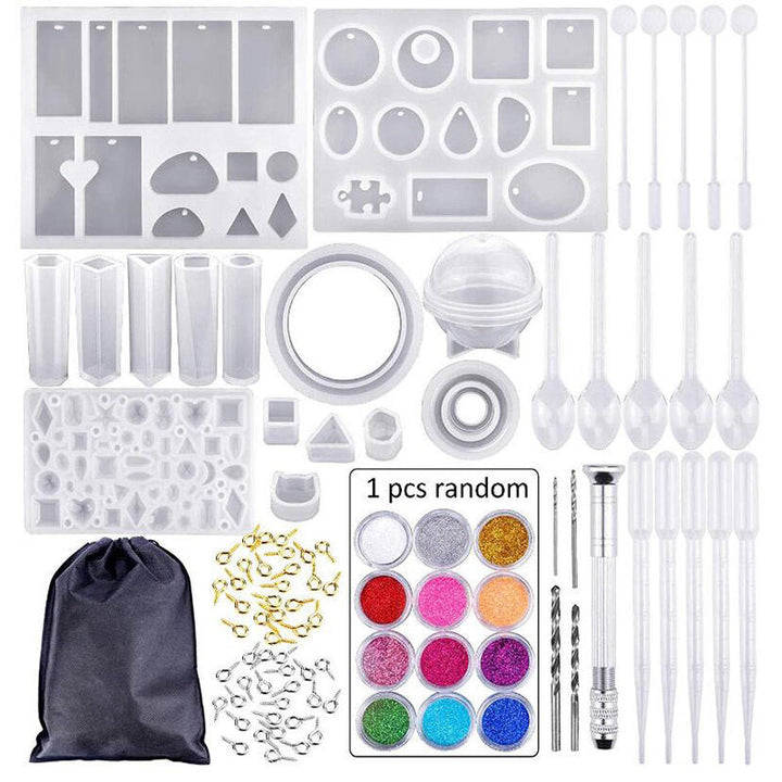 Silicone Jewelry Molds Kit — 83-Piece Epoxy Resin Crystal Set