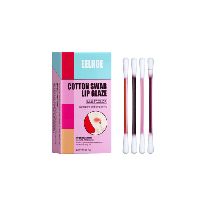 Portable Cotton Swab Lip Gloss for Quick, Glossy Color