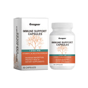 Googeer Immune Support Capsules box and bottle displayed together on white background