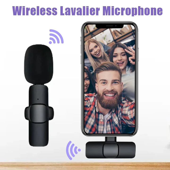 Buttonhole Wireless Lavalier Mic — Crystal‑Clear Audio Up