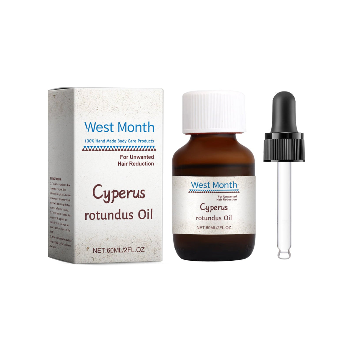 Cyperi Rhizoma Hair Reduction Oil for Smooth Sensitive Skin