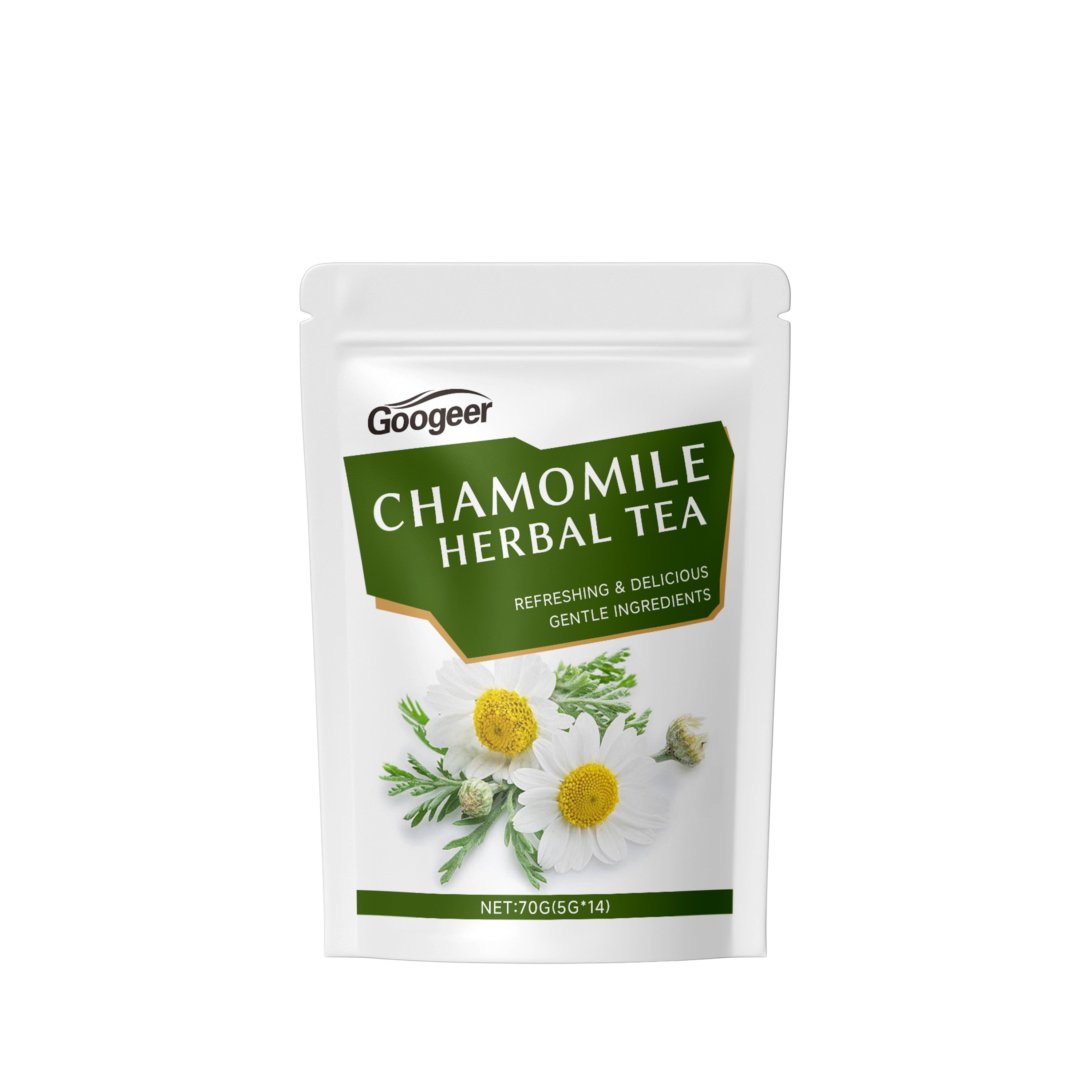Googeer Chamomile Herbal Tea pouch front-facing on white background