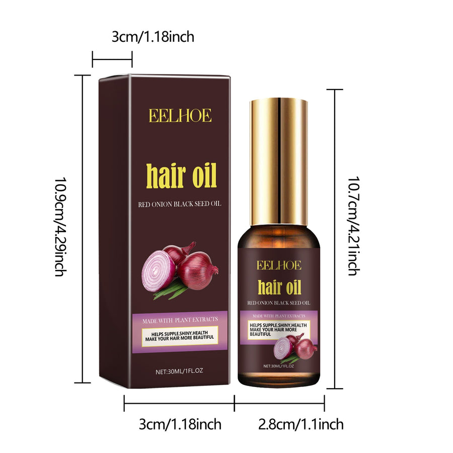 Red Onion Hair Oil for Smoother, Shinier-Looking Hair