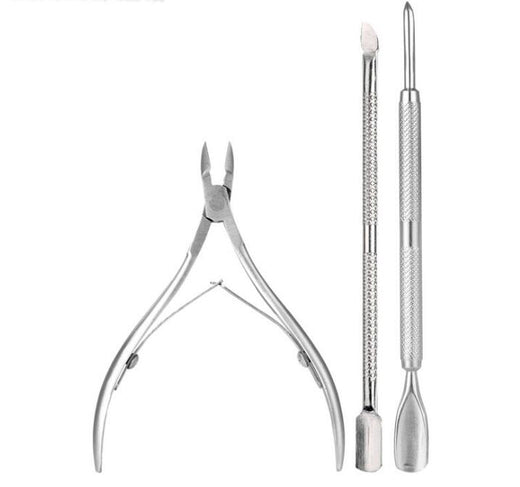 Cuticle Nipper & Pusher Set — Solingen Stainless Steel for