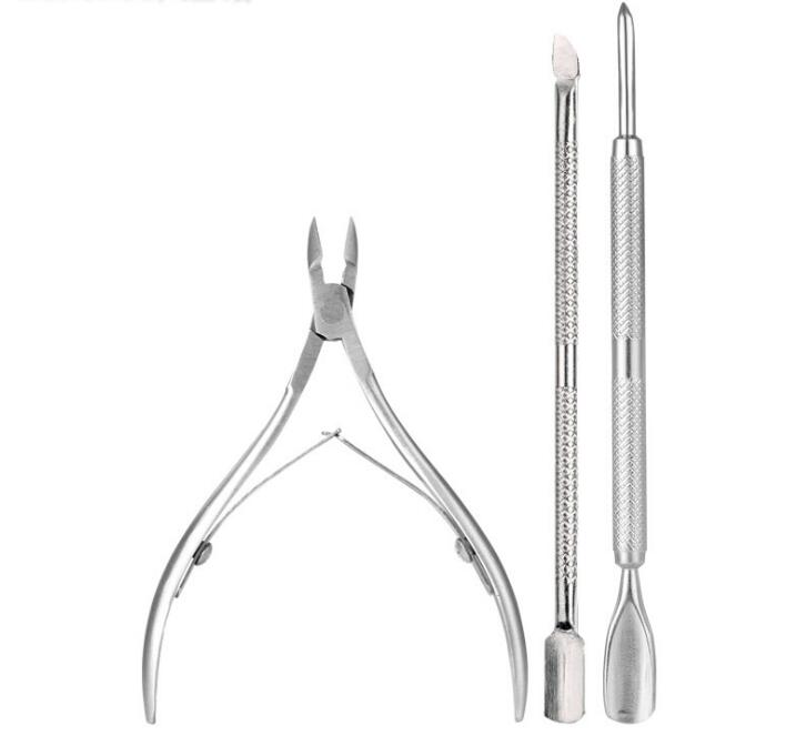 Cuticle Nipper & Pusher Set — Solingen Stainless Steel