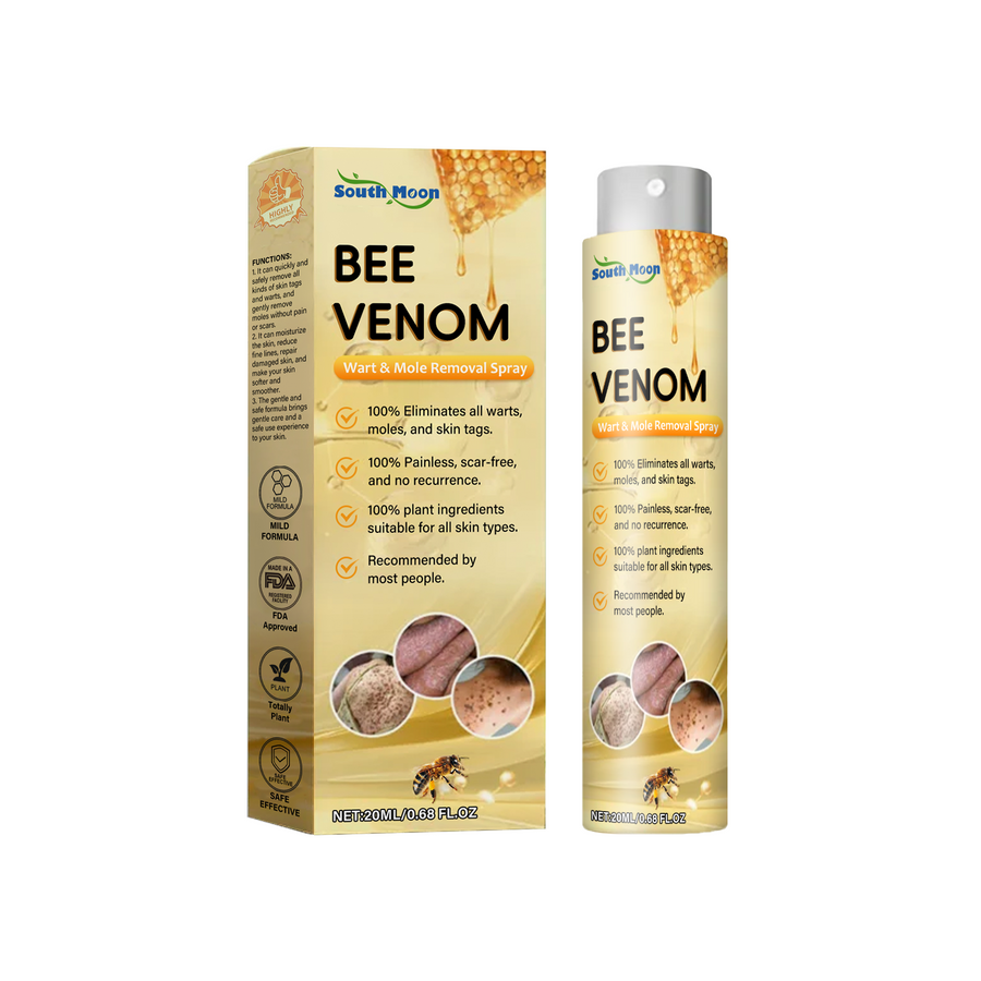 Bee Venom Wart & Mole Removal Spray, Gentle Cleansing Skin M
