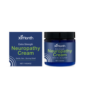 Ximonth Extra Strength Neuropathy Cream packaging and product jar displayed together
