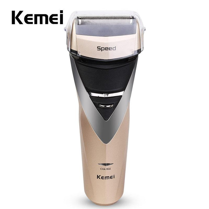 Rechargeable Electric Shaver — Waterproof Dual‑Blade Face