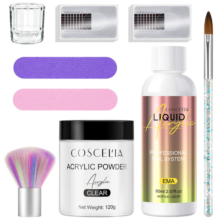 Acrylic Nail Kit — 120g Powder, 80ml Liquid — Strong Nails