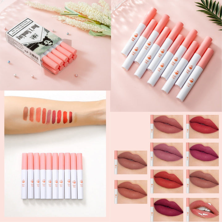 10-Shade Matte Liquid Lipstick Set for Every Look