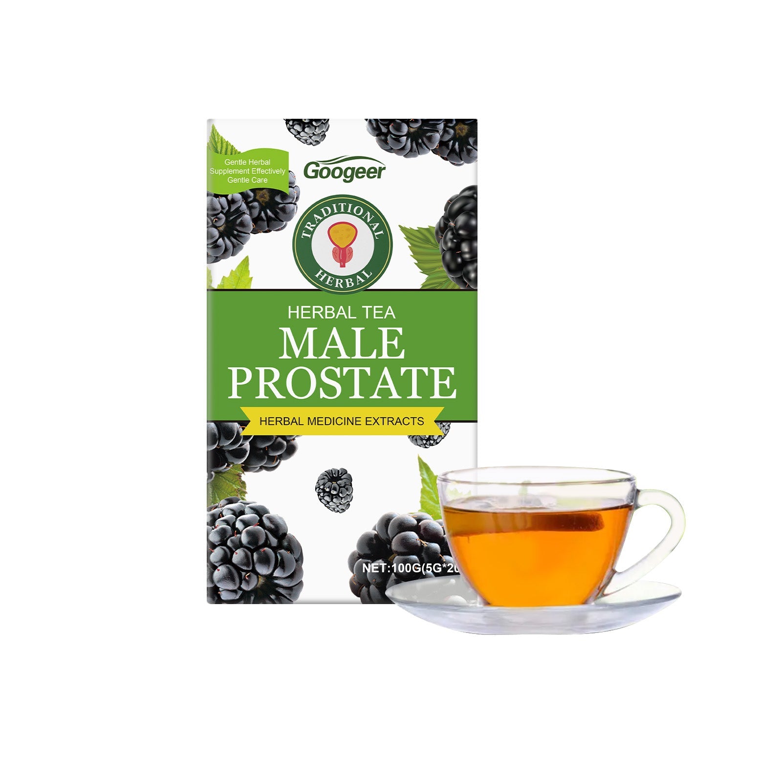 Product packaging and brewed tea display