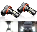 H11 LED Fog Light Bulbs — Daylight 6000K White, 1200LM, 2PCS