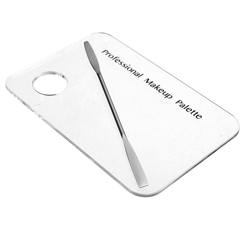 Makeup Palette Mixing Spatula Set — Transparent Acrylic