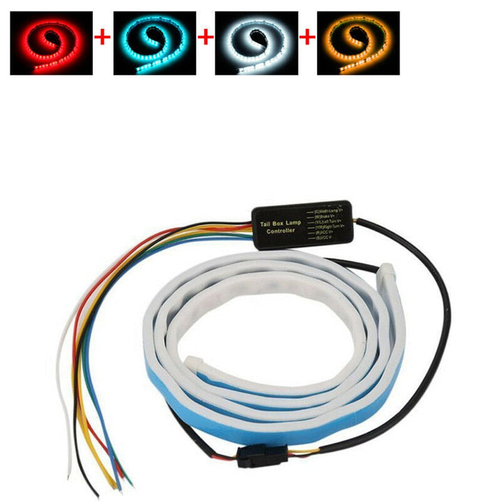 Promotion! 1.2m 12V Car Four Colors Flow Type 36 LED Car Tai