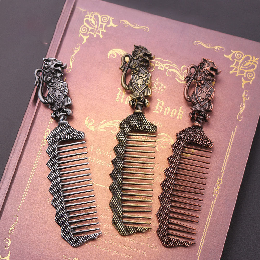 Gryffindor Ornate Metal Comb — Collectible Fan Gift