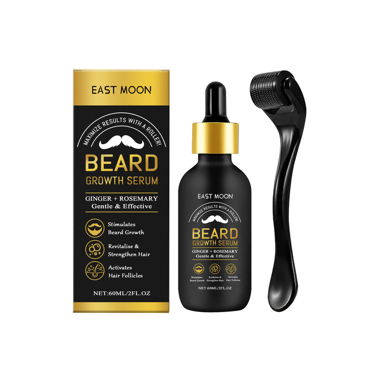 Beard Growth Serum & Derma Roller Kit – Fuller, Thicker Beards