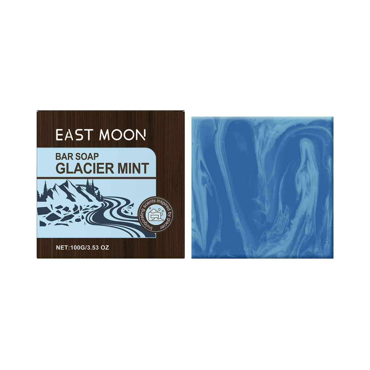 Glacier Mint Bar Soap for Men - Refreshing Daily Cleanse