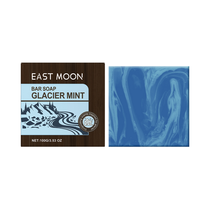 Glacier Mint Bar Soap for Men - Refreshing Daily Cleanse