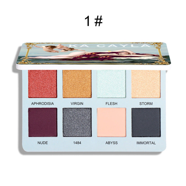 8-Color Eyeshadow Palette for Matte, Pearl & Glitter