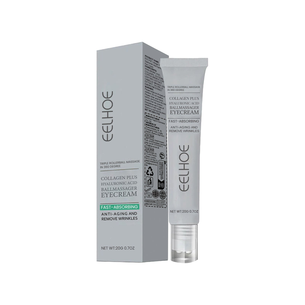 Rollerball Eye Cream for Dark Circles & Fine Lines