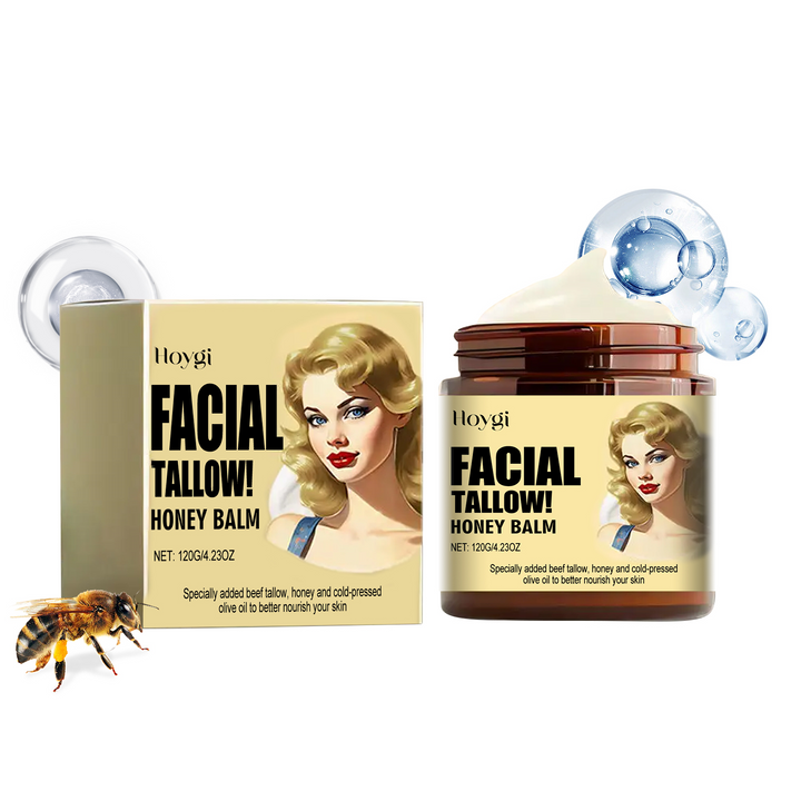 Tallow Honey Balm for Dry, Reactive Skin Relief