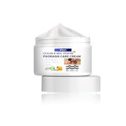 Wiyun Ocean & Bee Venom Psoriasis Care Cream in white jar with peaked texture visible, on white background