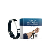 HOUKEA Blood Pressure Regulator Hand Band product display with packaging and blood pressure monitor