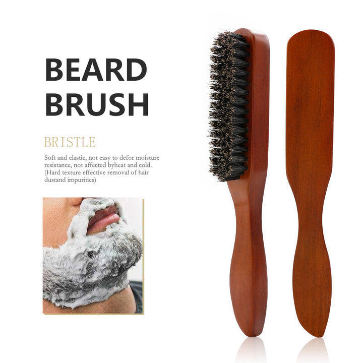 Beard Brush for Men — Softens & Prevents Razor Irritation