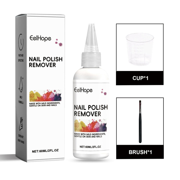Gentle Gel Polish Remover with Soak Cup & Brush Kit