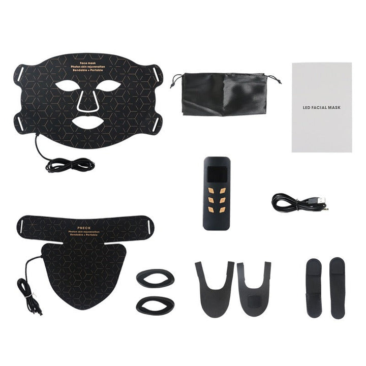 LED Light Therapy Mask for Face and Neck Rejuvenation