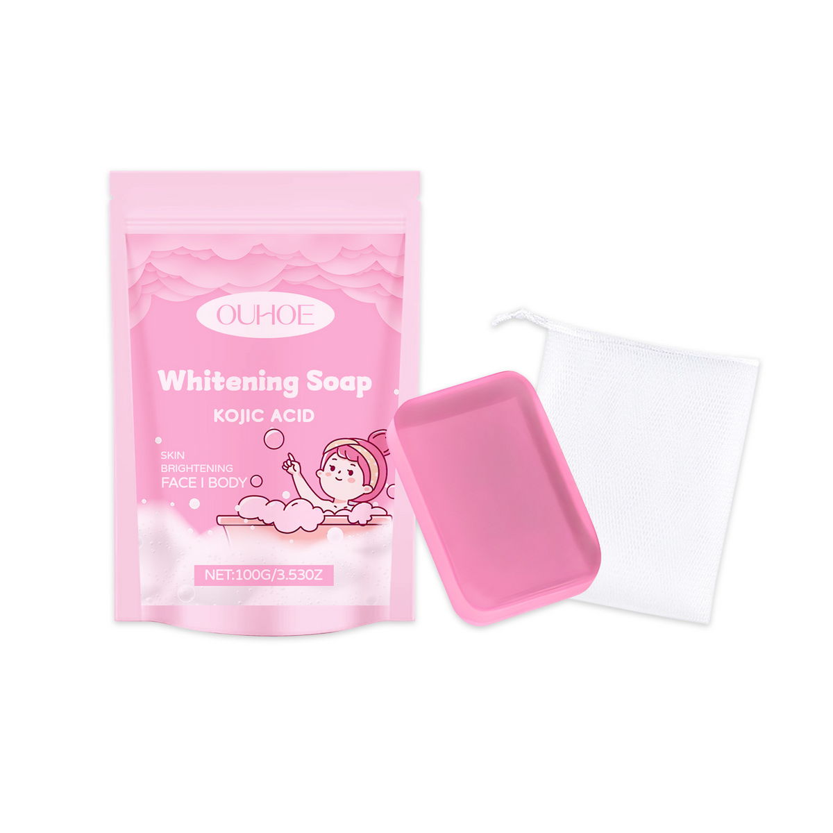 Kojic Acid Whitening Soap for Even, Brighter Skin Tone