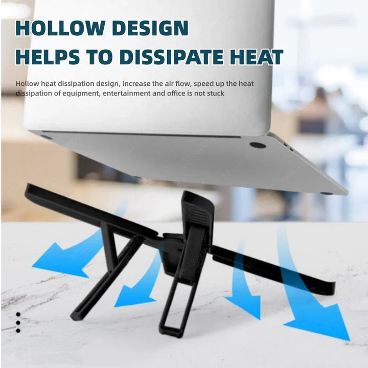 Laptop Stand — Ergonomic Height Adjustable Cooling Riser