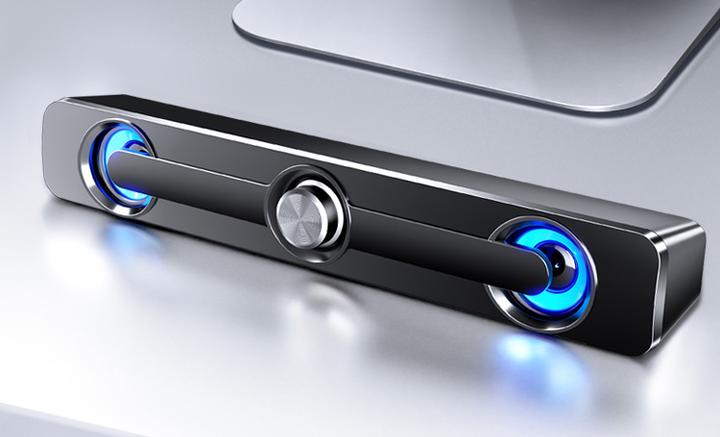 USB Powered Speaker Bar — Hi‑Fi Stereo Sound with Deep Bass