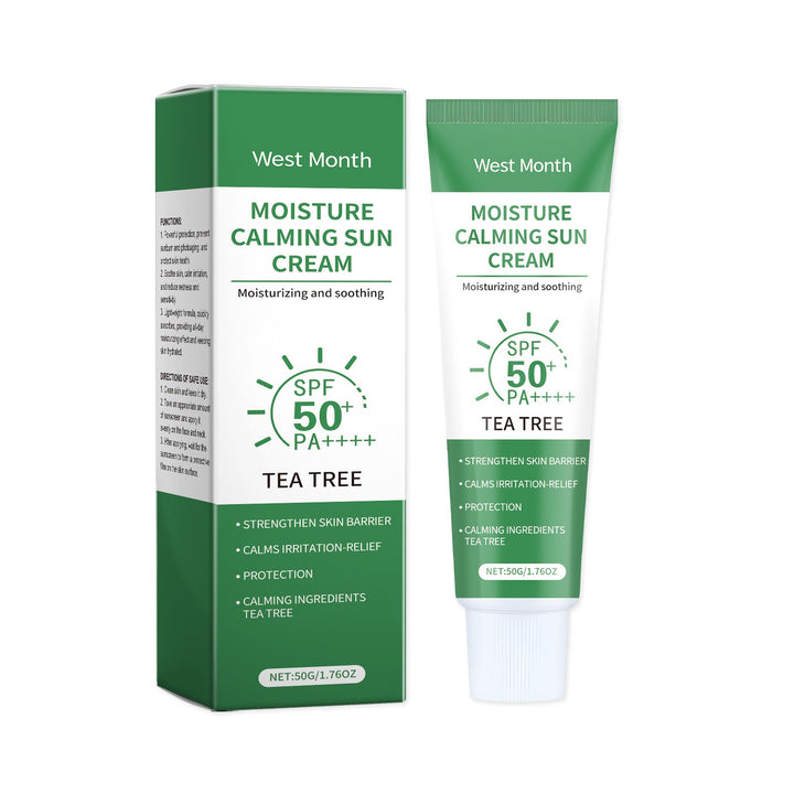 Tea Tree SPF 50 Cream for Sun-Irritated Skin Relief