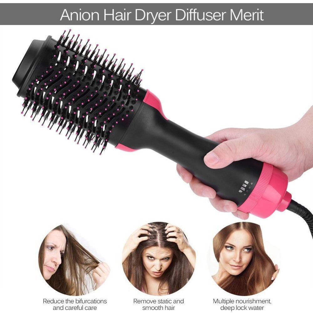 2-in-1 Ionic Hot Air Brush — Dry, Style, Volumize, Shine