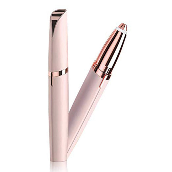 Electric Eyebrow Trimmer — Painless 360° Precision with LED