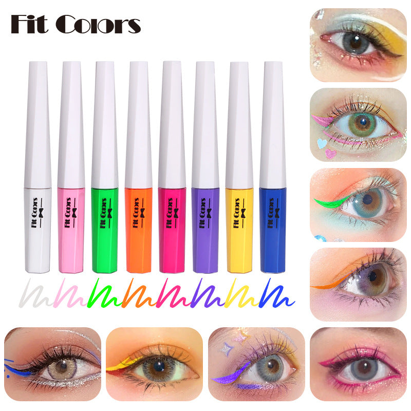 Fluorescent Graphic Eyeliner Set — 8 Neon Colors