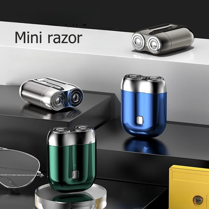 Mini Dual Blade Shaver – USB Rechargeable & IPX6 Waterproof