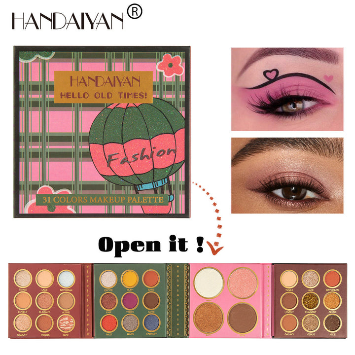 31-Color Eyeshadow Palette With Blush & Highlighter