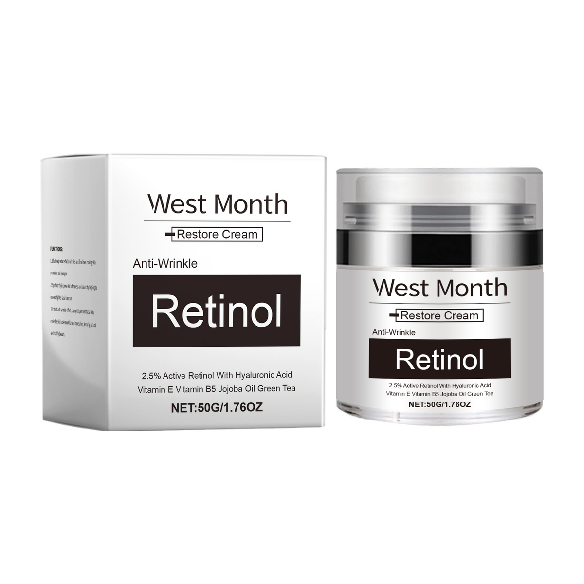 2.5% Retinol Cream With Hyaluronic Acid for Fine Lines
