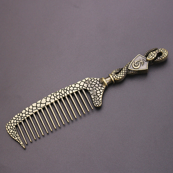Slytherin Snake Hair Comb — Intricate Metal Collectible