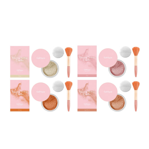 Setting Powder With Brush for Lightweight Blurred Skin