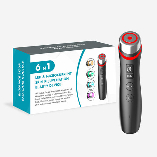 6-in-1 LED Microcurrent Skin Rejuvenation Beauty Device