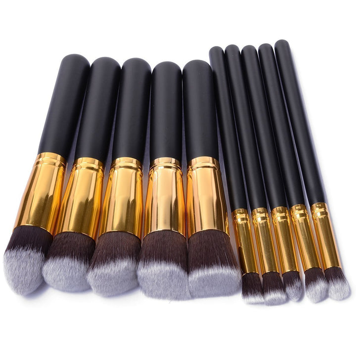10‑Piece Makeup Brush Set — Flawless Blending for Face & Eyes
