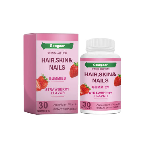 Strawberry Beauty Gummies – Hair, Skin & Nails Support, 30