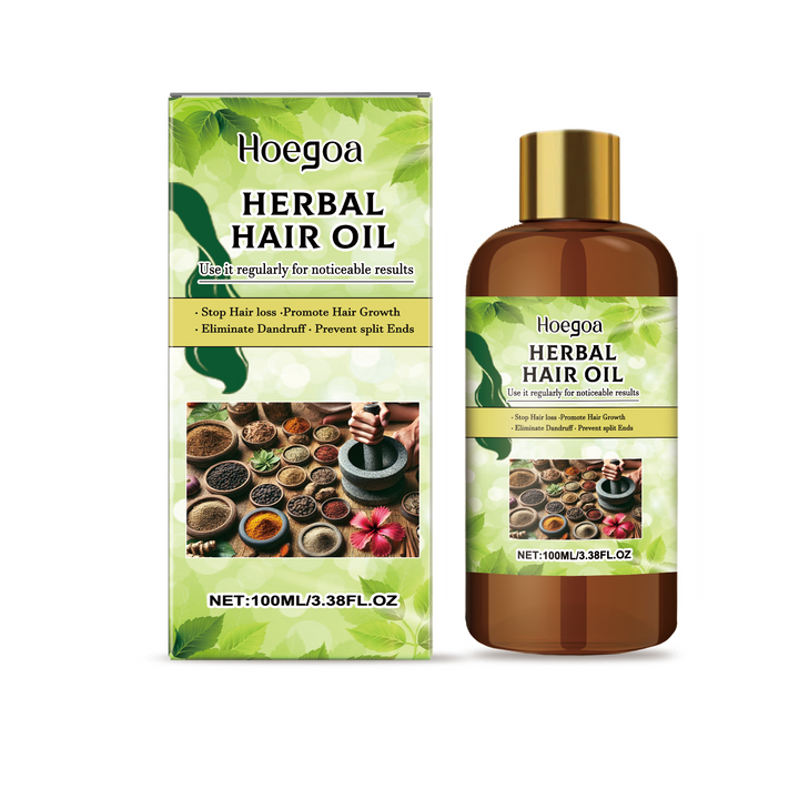 Herbal Hair Oil for Scalp Hydration and Hair Growth