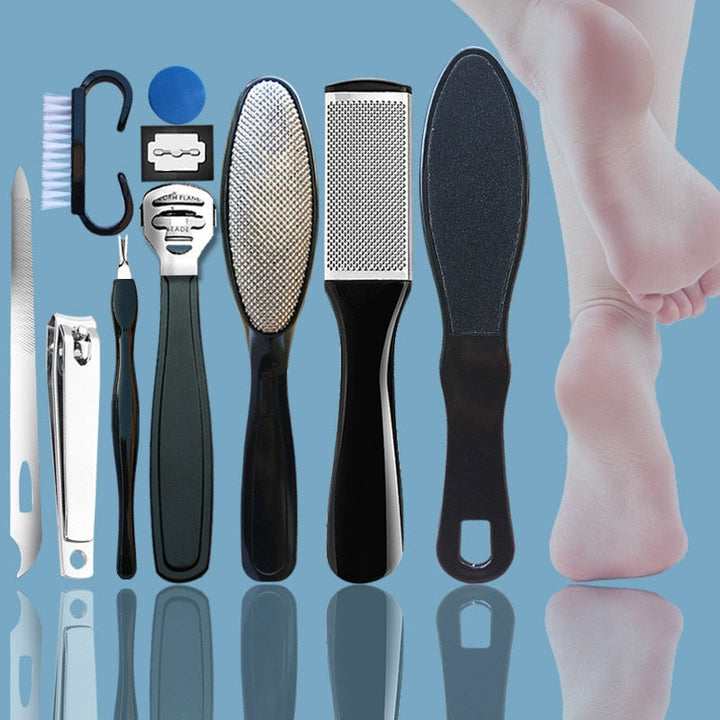 10-in-1 Professional Foot Care Kit — Pedicure Tools Set